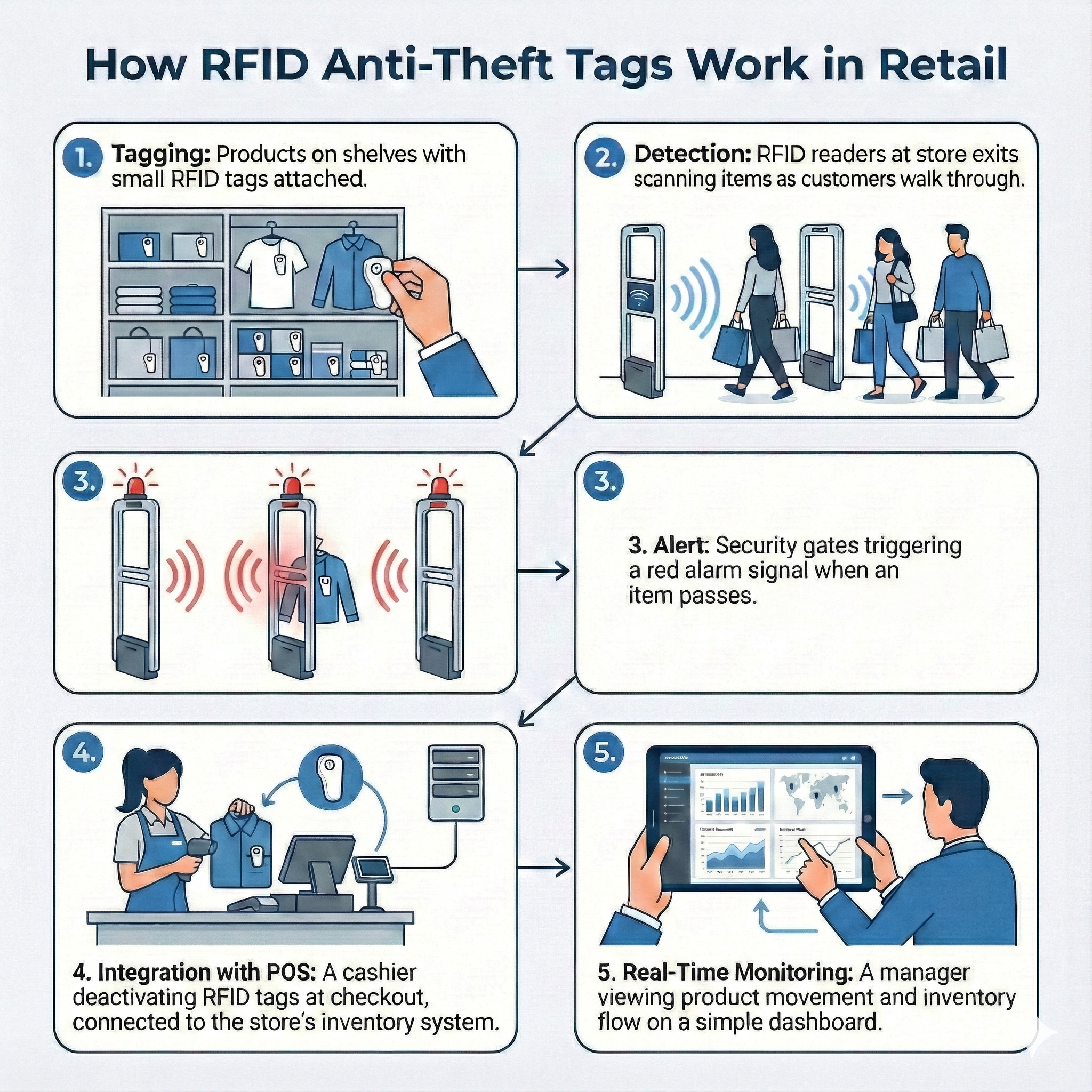 How RFID Anti-Theft Tags Work in Retail