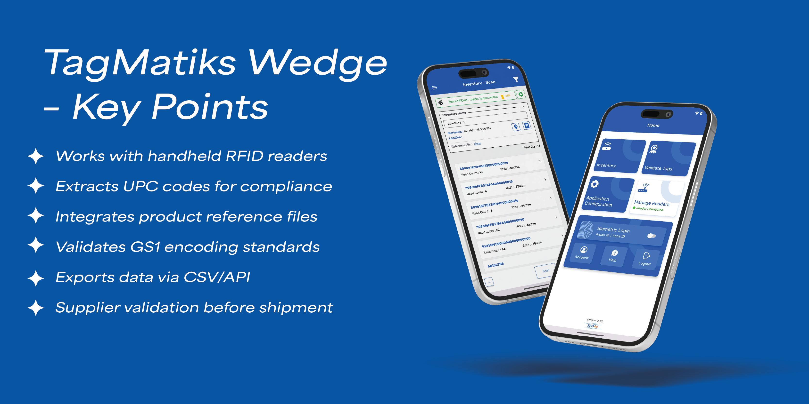 TagMatiks Wedge – Key Points TagMatiks Wedge – Key Points